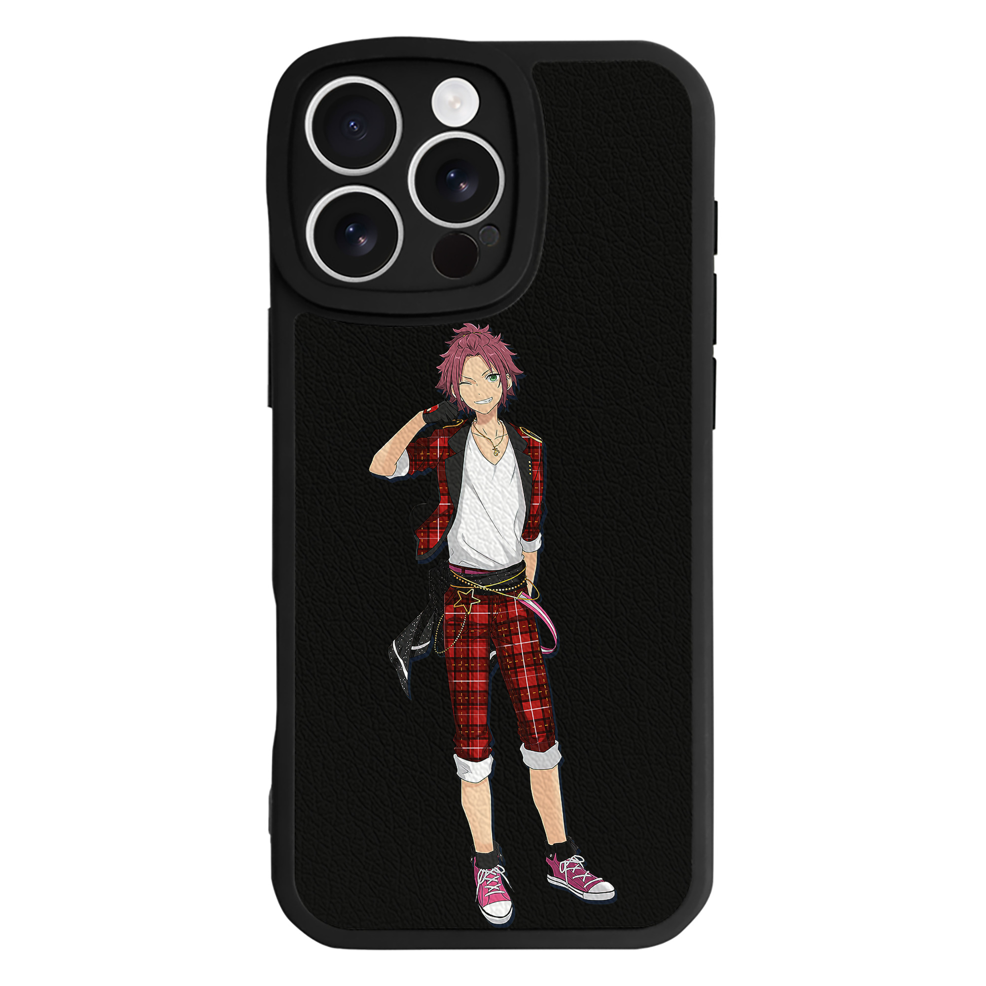 （画像用） あんさんぶるスターズ! Ensemble Stars 【iPhone 16シリーズ対応】シリコンスマホケース（レザー調） 材質：シリコン